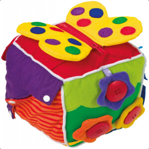 Zabawka edukacyjna dla dzieci -  pluszowa kostka edukacyjna (kostka sensoryczna) Small Foot